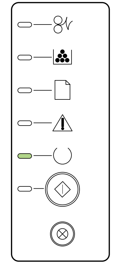 معنی چراغ های پرینتر HP 2015
