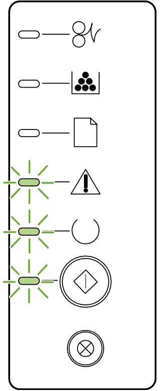 معنی چراغ های پرینتر HP 2015